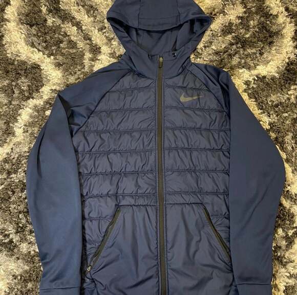 Nike Other - Nike Men's Therma Winterized Full-Zip Training Hoodie Navy Blue